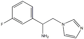 1-(3-fluorophenyl)-2-(1H-imidazol-1-yl)ethan-1-amine 구조식 이미지