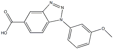 1-(3-methoxyphenyl)-1H-1,2,3-benzotriazole-5-carboxylic acid Structure