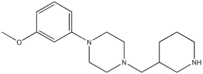 1-(3-methoxyphenyl)-4-(piperidin-3-ylmethyl)piperazine 구조식 이미지