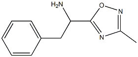 1-(3-methyl-1,2,4-oxadiazol-5-yl)-2-phenylethan-1-amine 구조식 이미지