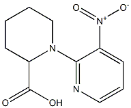 1-(3-nitropyridin-2-yl)piperidine-2-carboxylic acid Structure