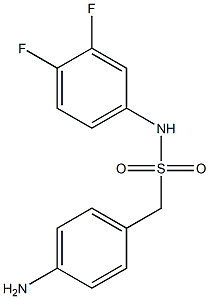 1-(4-aminophenyl)-N-(3,4-difluorophenyl)methanesulfonamide 구조식 이미지