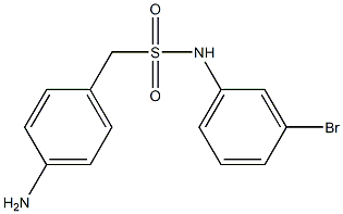 1-(4-aminophenyl)-N-(3-bromophenyl)methanesulfonamide 구조식 이미지