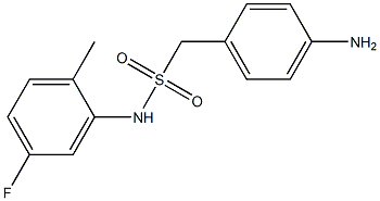 1-(4-aminophenyl)-N-(5-fluoro-2-methylphenyl)methanesulfonamide 구조식 이미지