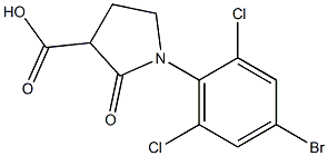 1-(4-bromo-2,6-dichlorophenyl)-2-oxopyrrolidine-3-carboxylic acid Structure