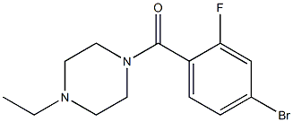 1-(4-bromo-2-fluorobenzoyl)-4-ethylpiperazine Structure