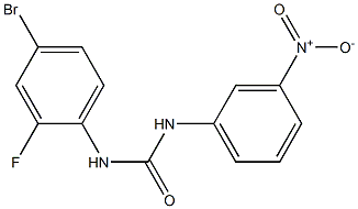 1-(4-bromo-2-fluorophenyl)-3-(3-nitrophenyl)urea Structure