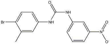 1-(4-bromo-3-methylphenyl)-3-(3-nitrophenyl)urea 구조식 이미지