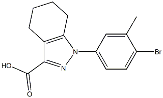 1-(4-bromo-3-methylphenyl)-4,5,6,7-tetrahydro-1H-indazole-3-carboxylic acid 구조식 이미지