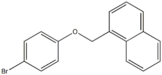 1-(4-bromophenoxymethyl)naphthalene Structure