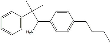 1-(4-butylphenyl)-2-methyl-2-phenylpropan-1-amine 구조식 이미지