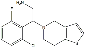 2-(2-chloro-6-fluorophenyl)-2-{4H,5H,6H,7H-thieno[3,2-c]pyridin-5-yl}ethan-1-amine Structure