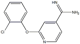 2-(2-chlorophenoxy)pyridine-4-carboximidamide Structure