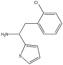 2-(2-chlorophenyl)-1-(thiophen-2-yl)ethan-1-amine 구조식 이미지