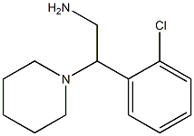 2-(2-chlorophenyl)-2-piperidin-1-ylethanamine Structure