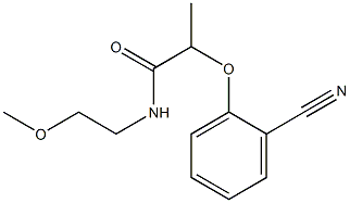 2-(2-cyanophenoxy)-N-(2-methoxyethyl)propanamide Structure