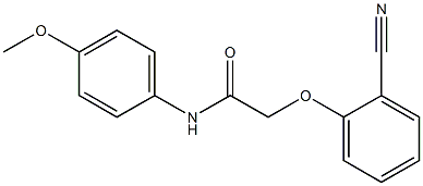 2-(2-cyanophenoxy)-N-(4-methoxyphenyl)acetamide Structure