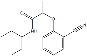 2-(2-cyanophenoxy)-N-(pentan-3-yl)propanamide 구조식 이미지