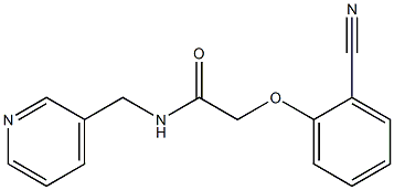 2-(2-cyanophenoxy)-N-(pyridin-3-ylmethyl)acetamide Structure