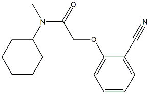 2-(2-cyanophenoxy)-N-cyclohexyl-N-methylacetamide Structure