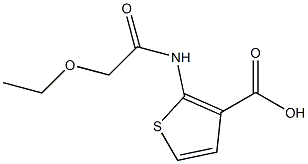 2-(2-ethoxyacetamido)thiophene-3-carboxylic acid Structure