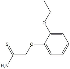 2-(2-ethoxyphenoxy)ethanethioamide Structure