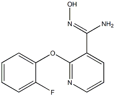 2-(2-fluorophenoxy)-N'-hydroxypyridine-3-carboximidamide 구조식 이미지