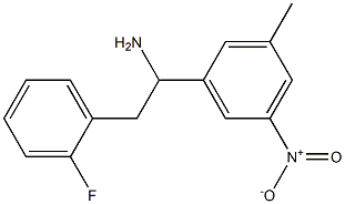 2-(2-fluorophenyl)-1-(3-methyl-5-nitrophenyl)ethan-1-amine 구조식 이미지
