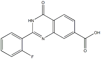 2-(2-fluorophenyl)-4-oxo-3,4-dihydroquinazoline-7-carboxylic acid Structure