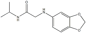 2-(2H-1,3-benzodioxol-5-ylamino)-N-(propan-2-yl)acetamide Structure