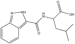 2-(2H-indazol-3-ylformamido)-4-methylpentanoic acid 구조식 이미지