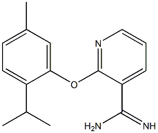 2-(2-isopropyl-5-methylphenoxy)pyridine-3-carboximidamide 구조식 이미지