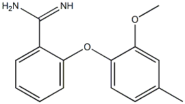 2-(2-methoxy-4-methylphenoxy)benzene-1-carboximidamide Structure