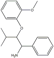 2-(2-methoxyphenoxy)-3-methyl-1-phenylbutan-1-amine 구조식 이미지