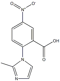 2-(2-methyl-1H-imidazol-1-yl)-5-nitrobenzoic acid Structure