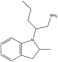 2-(2-methyl-2,3-dihydro-1H-indol-1-yl)pentan-1-amine Structure