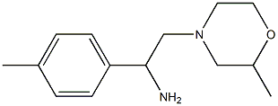 2-(2-methylmorpholin-4-yl)-1-(4-methylphenyl)ethanamine Structure