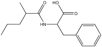 2-(2-methylpentanamido)-3-phenylpropanoic acid Structure
