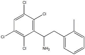 2-(2-methylphenyl)-1-(2,3,5,6-tetrachlorophenyl)ethan-1-amine Structure
