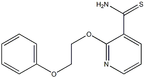 2-(2-phenoxyethoxy)pyridine-3-carbothioamide Structure