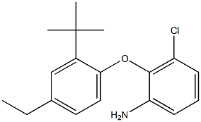 2-(2-tert-butyl-4-ethylphenoxy)-3-chloroaniline Structure
