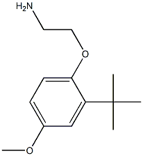 2-(2-tert-butyl-4-methoxyphenoxy)ethanamine 구조식 이미지