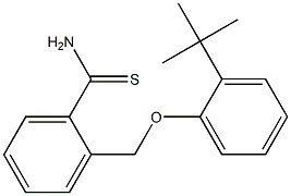 2-(2-tert-butylphenoxymethyl)benzene-1-carbothioamide 구조식 이미지