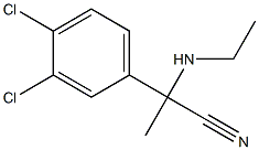 2-(3,4-dichlorophenyl)-2-(ethylamino)propanenitrile Structure