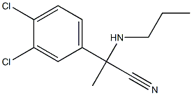 2-(3,4-dichlorophenyl)-2-(propylamino)propanenitrile Structure