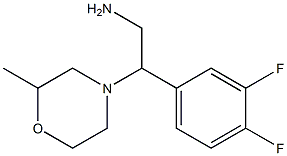 2-(3,4-difluorophenyl)-2-(2-methylmorpholin-4-yl)ethanamine Structure