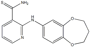 2-(3,4-dihydro-2H-1,5-benzodioxepin-7-ylamino)pyridine-3-carbothioamide Structure