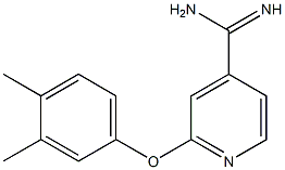 2-(3,4-dimethylphenoxy)pyridine-4-carboximidamide Structure