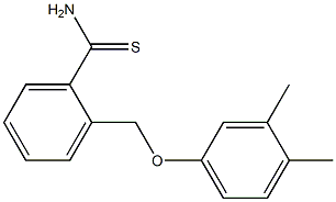 2-(3,4-dimethylphenoxymethyl)benzene-1-carbothioamide Structure