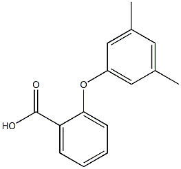 2-(3,5-dimethylphenoxy)benzoic acid 구조식 이미지